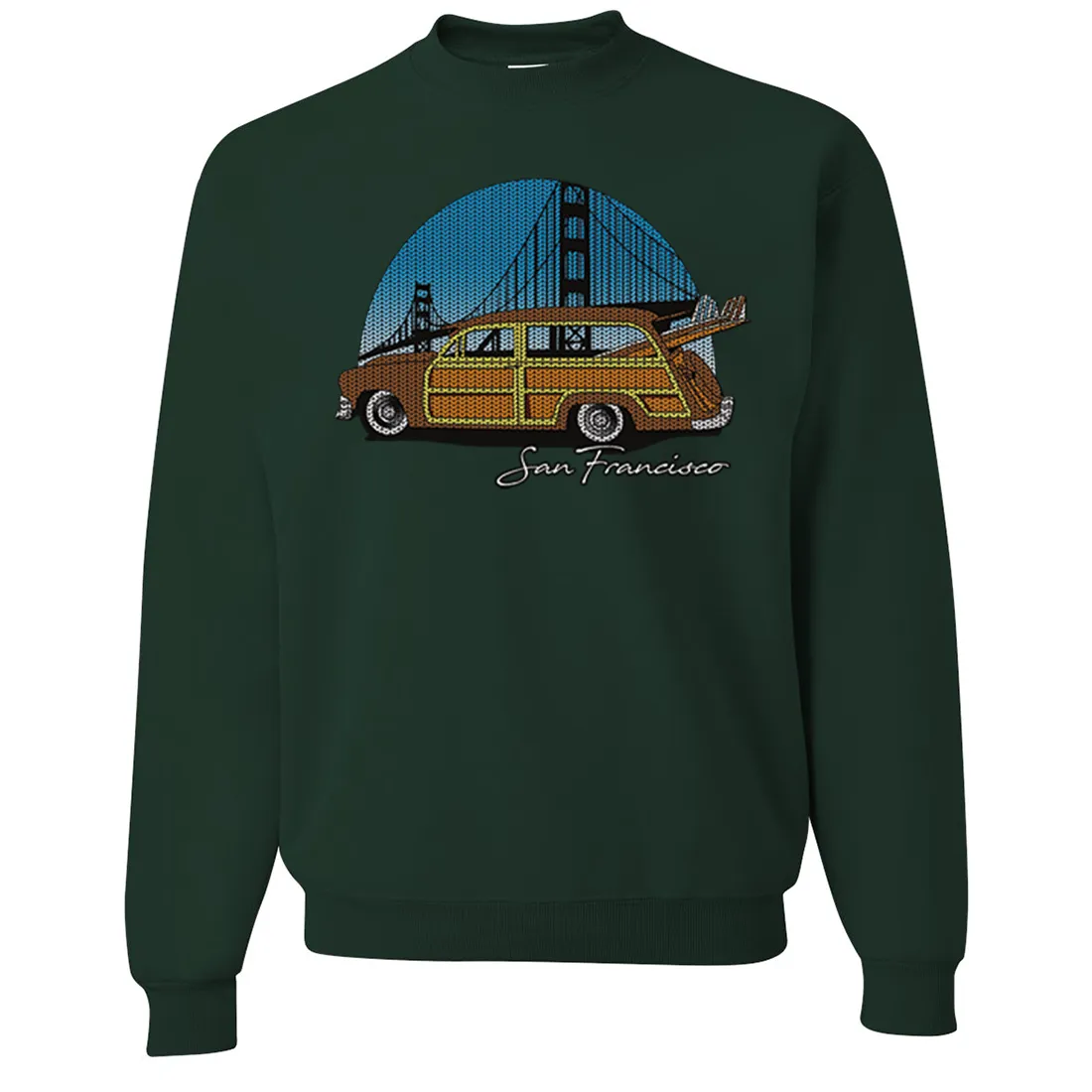 San Francisco Knit Style Woody Crewneck Sweatshirt