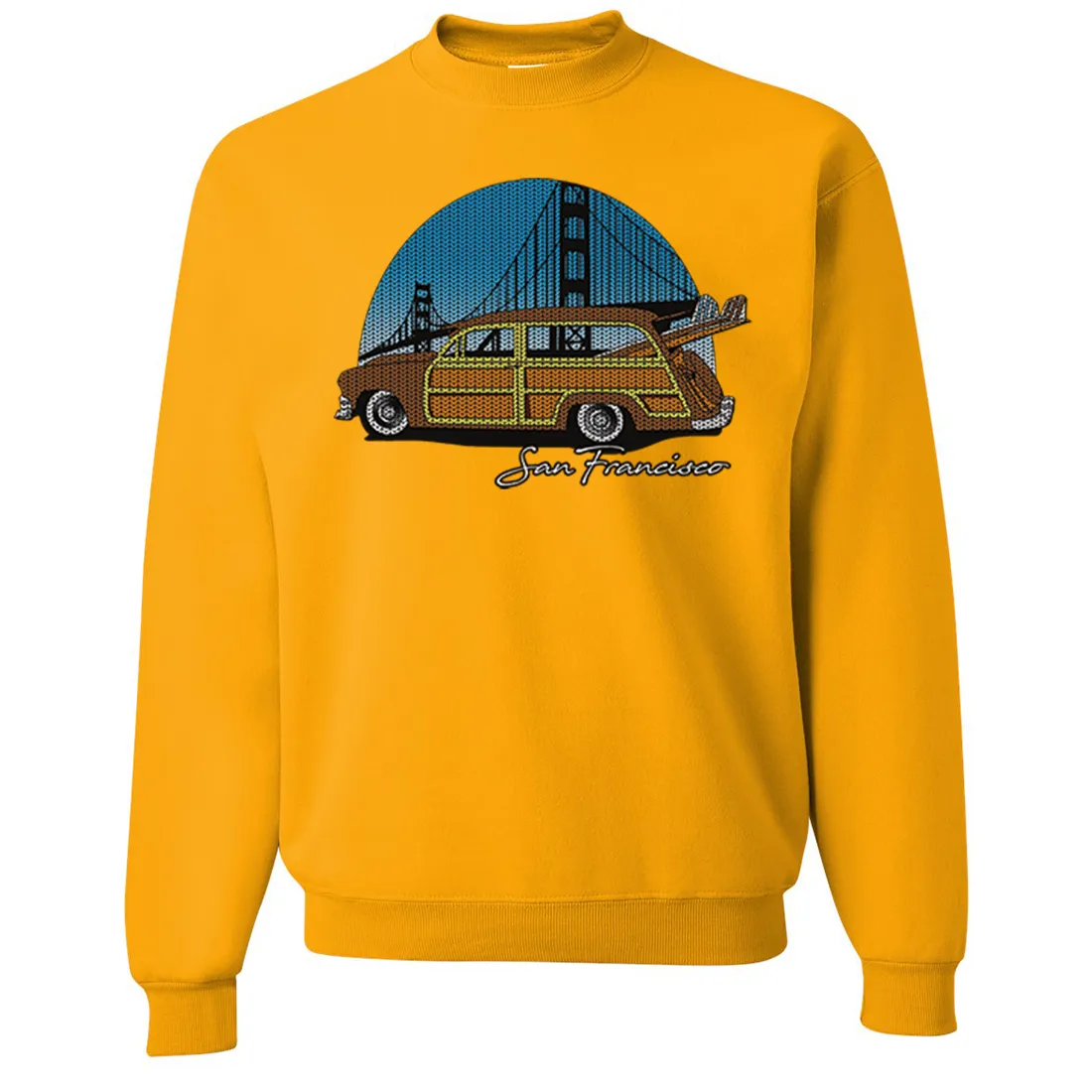 San Francisco Knit Style Woody Crewneck Sweatshirt