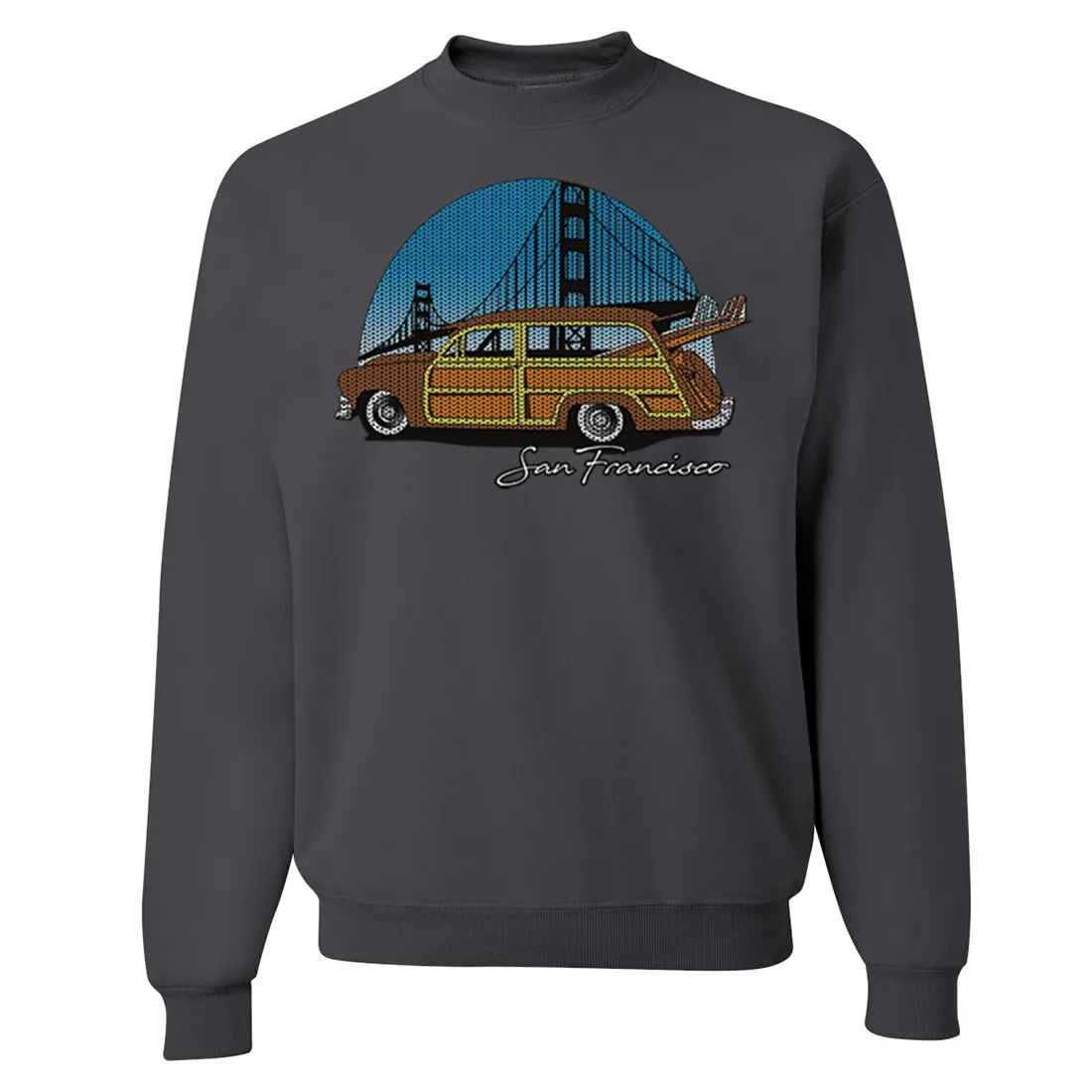 San Francisco Knit Style Woody Crewneck Sweatshirt