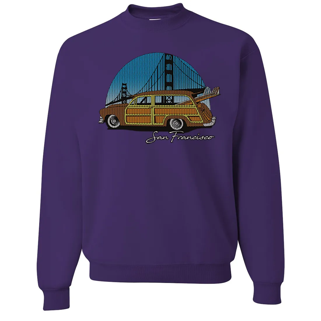 San Francisco Knit Style Woody Crewneck Sweatshirt