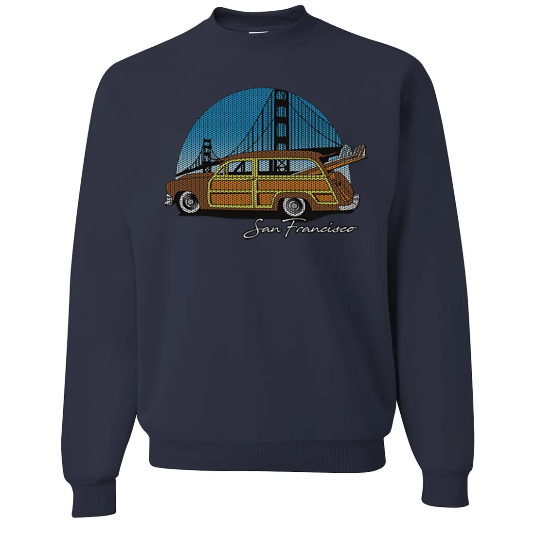 San Francisco Knit Style Woody Crewneck Sweatshirt