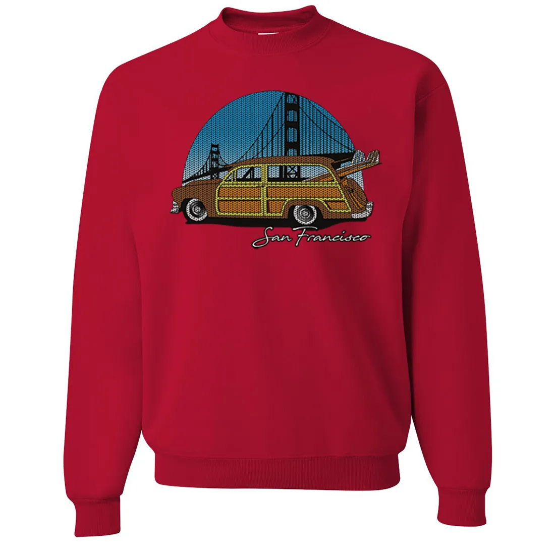 San Francisco Knit Style Woody Crewneck Sweatshirt