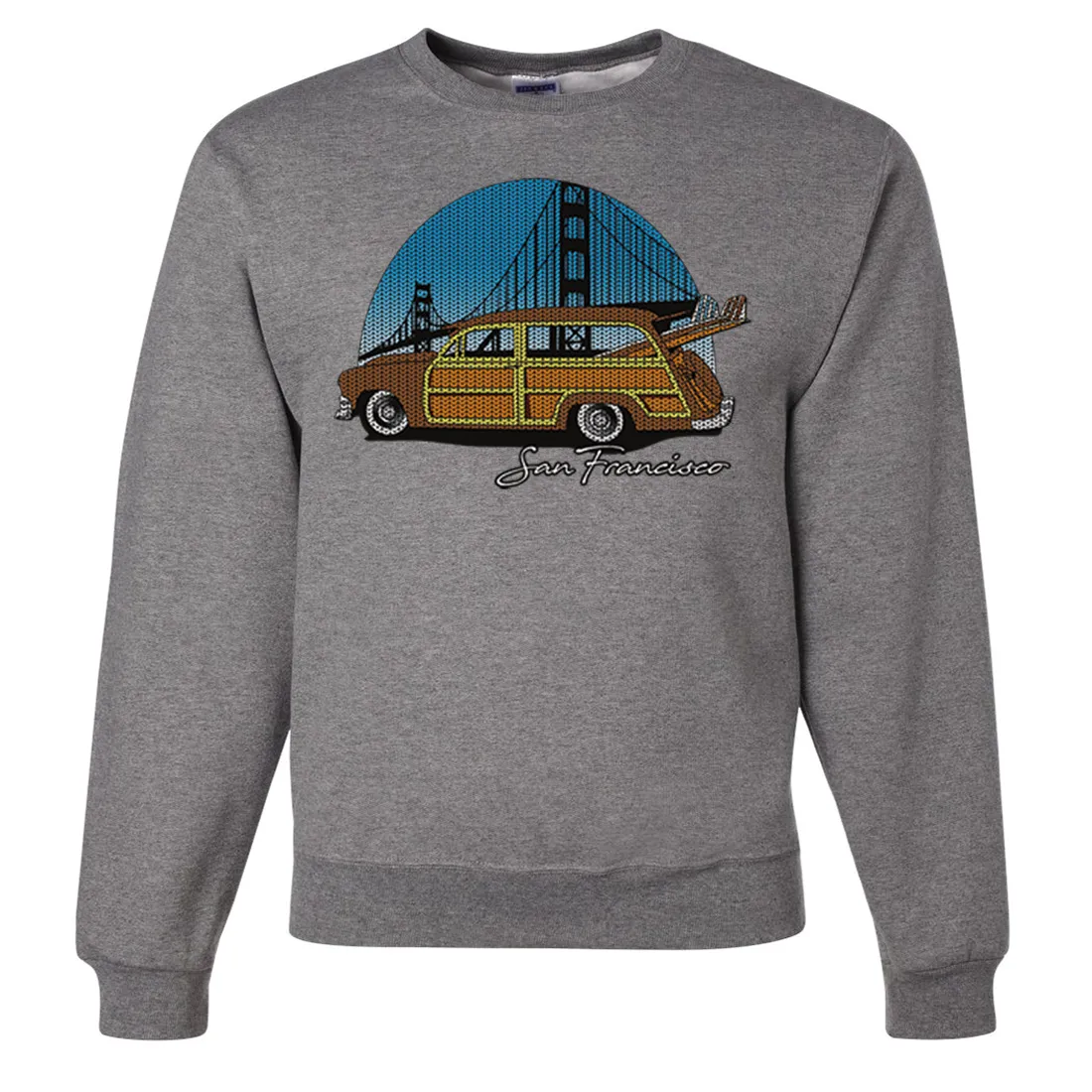 San Francisco Knit Style Woody Crewneck Sweatshirt