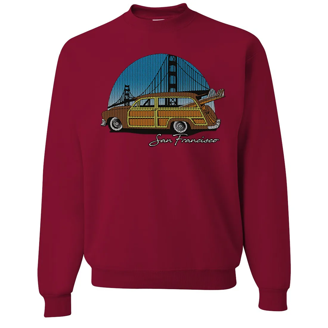 San Francisco Knit Style Woody Crewneck Sweatshirt