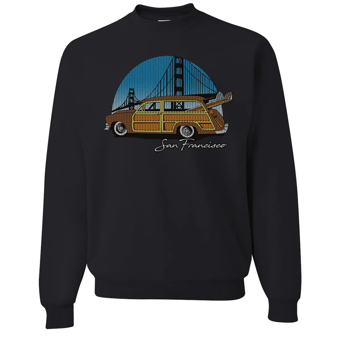 San Francisco Knit Style Woody Crewneck Sweatshirt