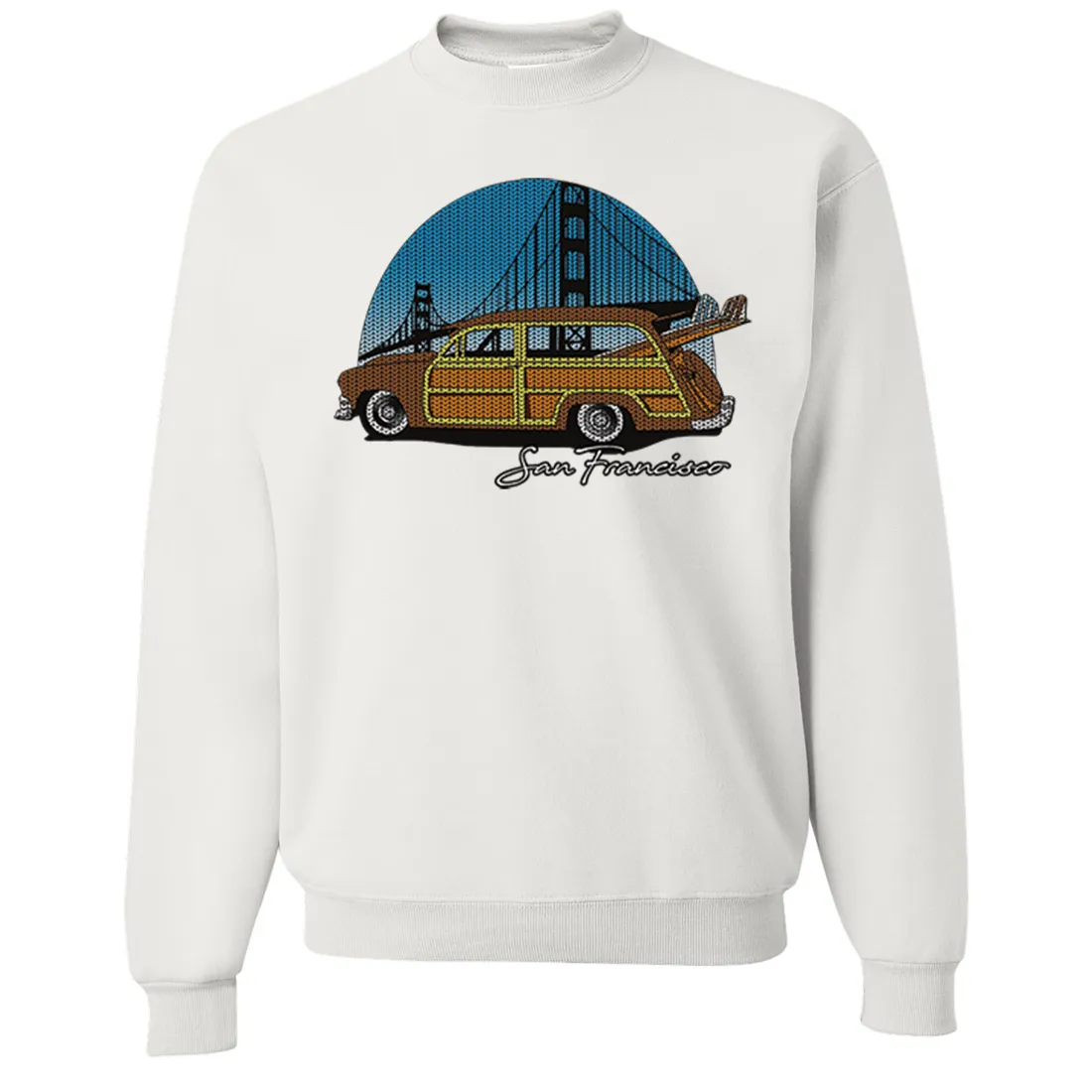 San Francisco Knit Style Woody Crewneck Sweatshirt