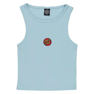 Santa Cruz Womens Vest Classic Dot Emb Tank - Baby Blue