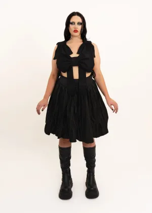 Sateen bubble skirt