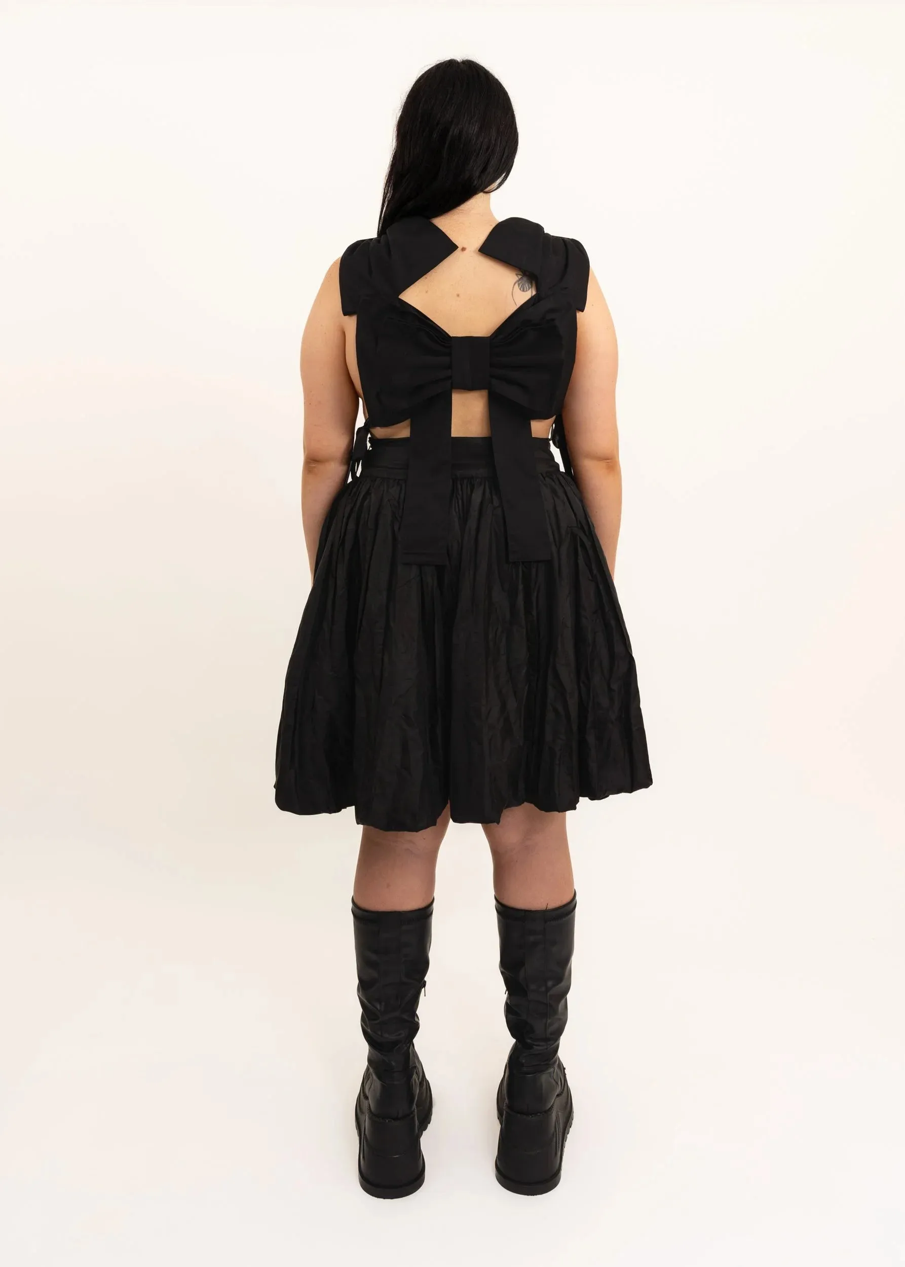 Sateen bubble skirt