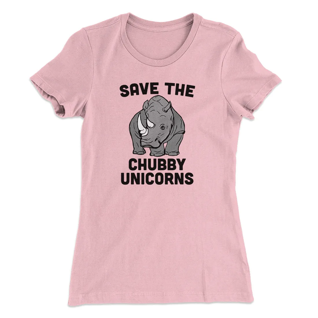 Save The Chubby Unicorns Funny Women's T-Shirt