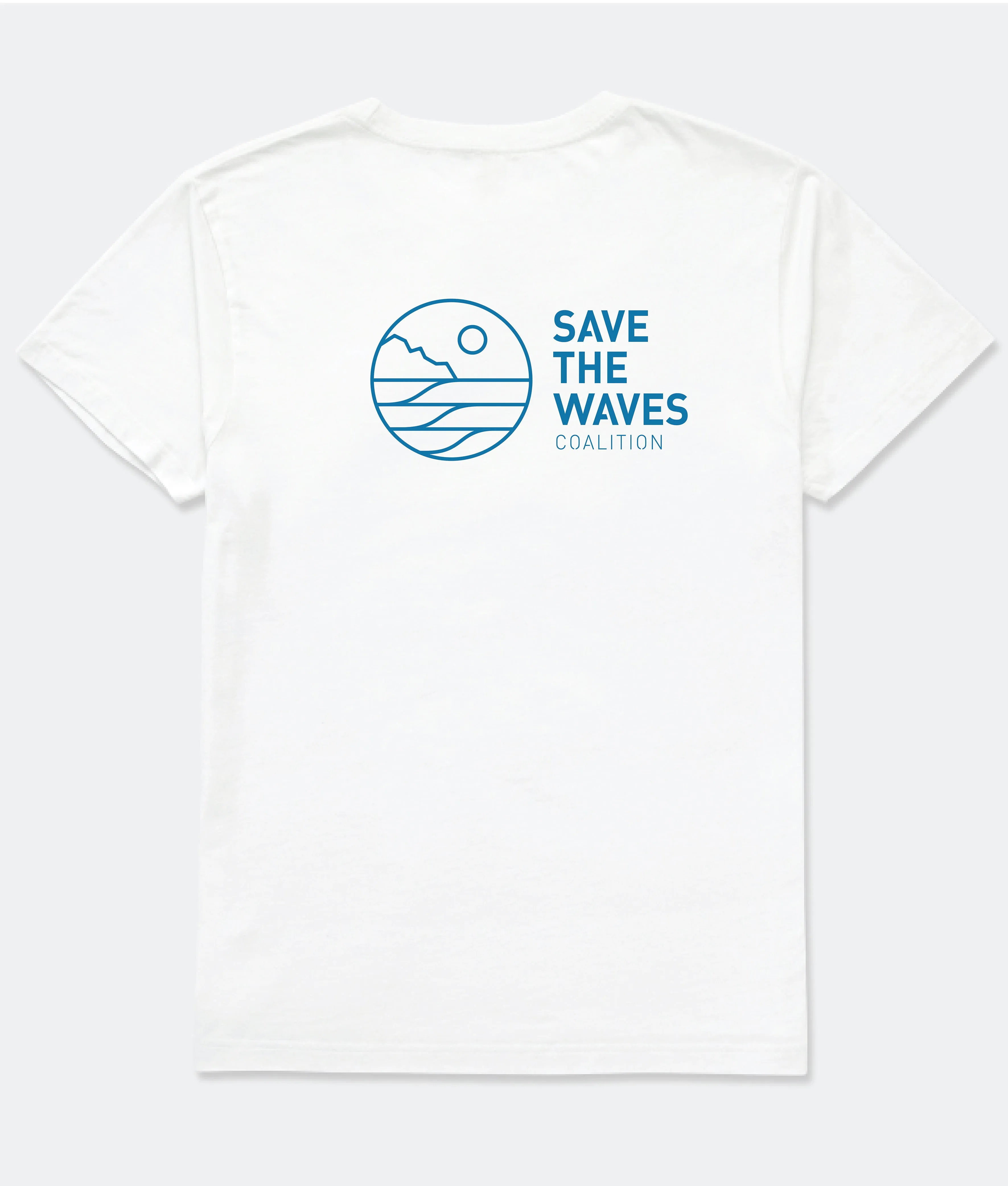 Save The Waves Unisex Classic Logo White Tee