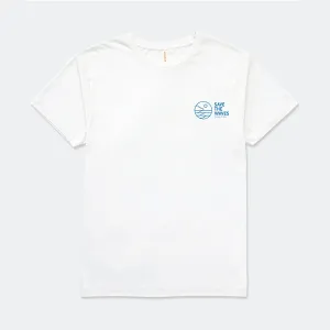 Save The Waves Unisex Classic Logo White Tee