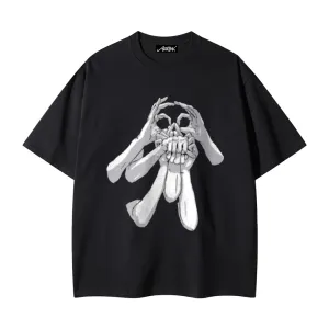 Scary Gesture Skull T-shirt