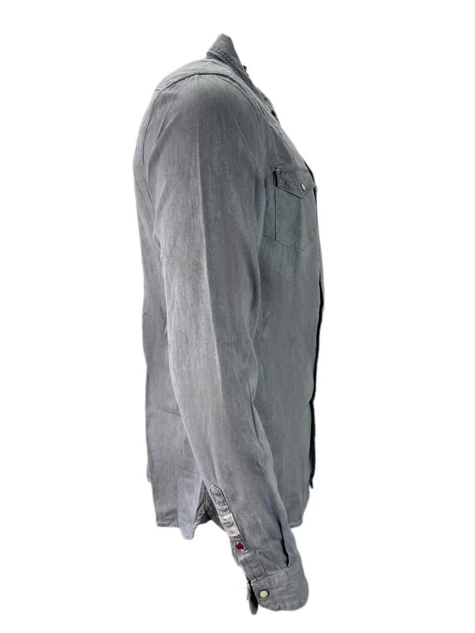 SCOTCH & SODA Men's Grey Classic Western Shirt #702 XXL NWT