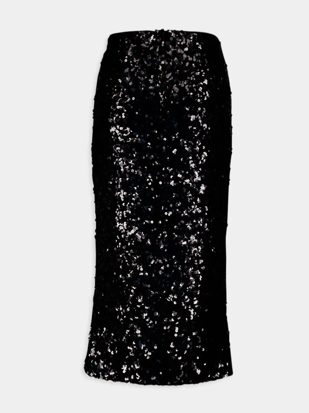 Sequined Midi Pencil Skirt