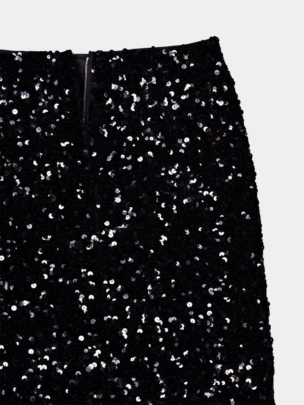 Sequined Midi Pencil Skirt