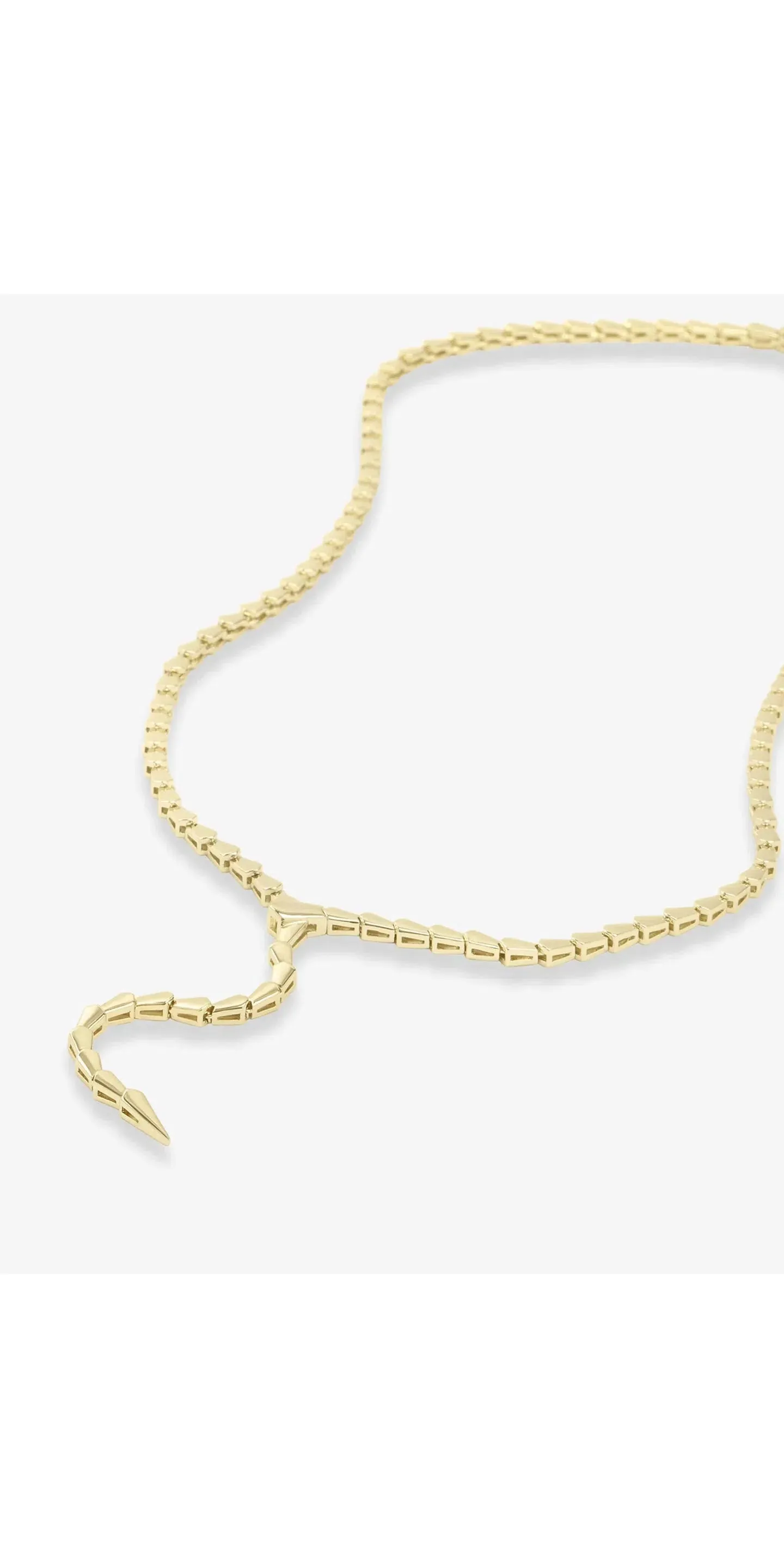 Serpent Lariat Necklace