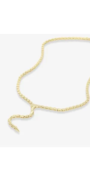 Serpent Lariat Necklace