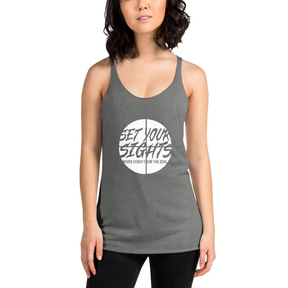 Set Your Sights - Racerback Tank (Dark)