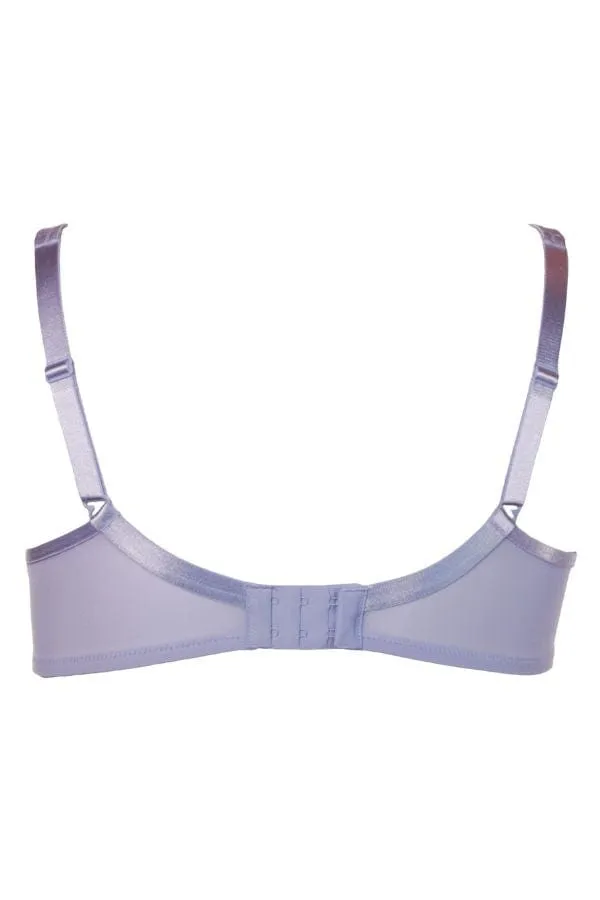 Sheer Mesh Plunge T-Shirt Bra - Lavender Mist