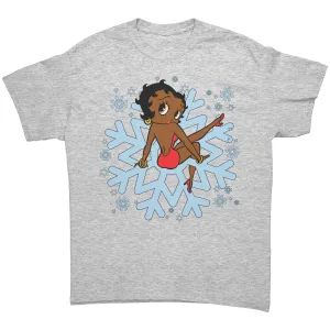 Snowflakes Shirt, Betty Boop Shirt, Christmas Shirt, Snowflake Christmas T-Shirt For Women, Snowflakes Design Shirt, Christmas Gift For Her