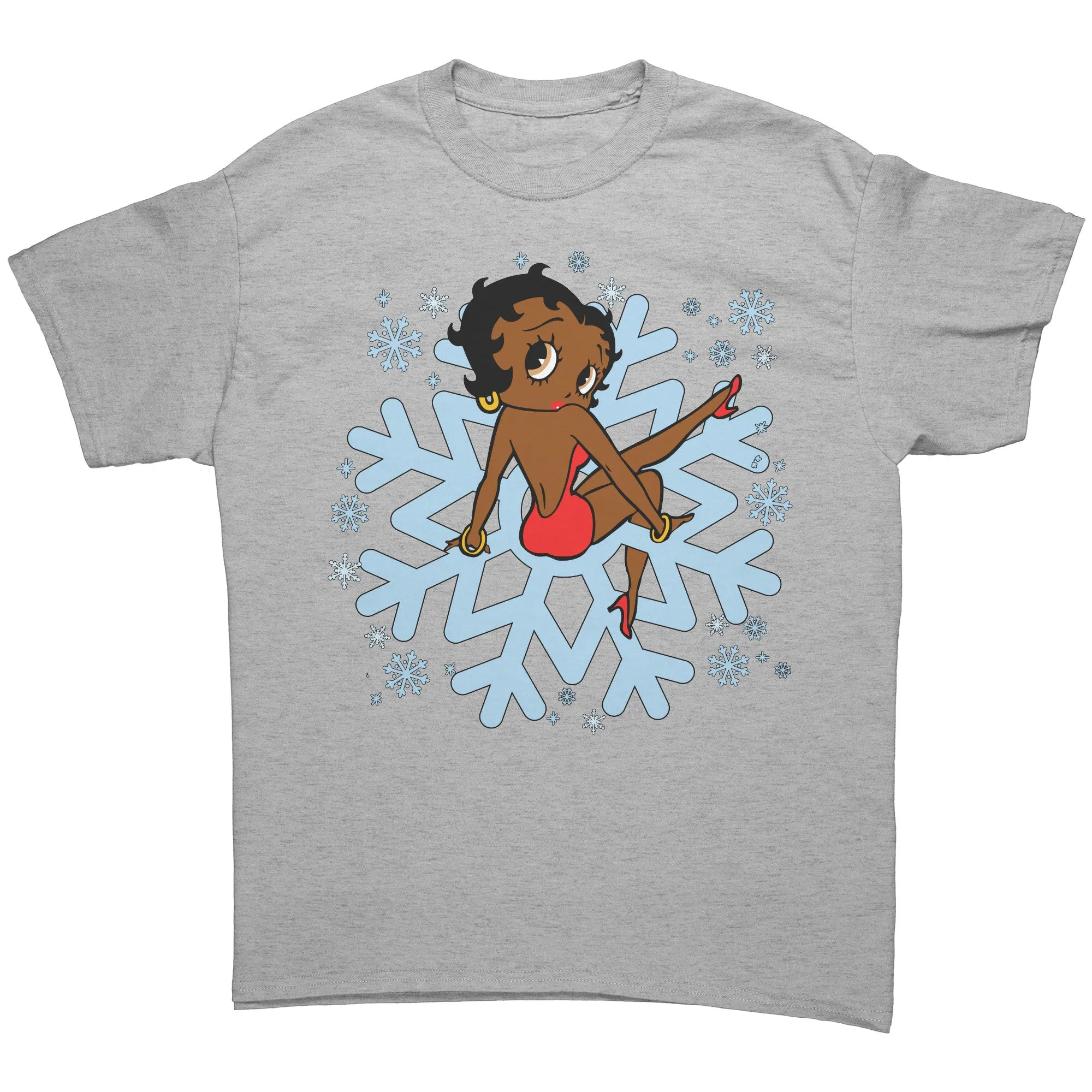 Snowflakes Shirt, Betty Boop Shirt, Christmas Shirt, Snowflake Christmas T-Shirt For Women, Snowflakes Design Shirt, Christmas Gift For Her