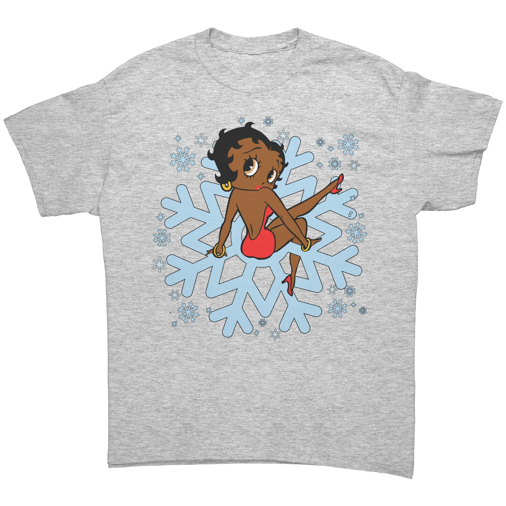 Snowflakes Shirt, Betty Boop Shirt, Christmas Shirt, Snowflake Christmas T-Shirt For Women, Snowflakes Design Shirt, Christmas Gift For Her