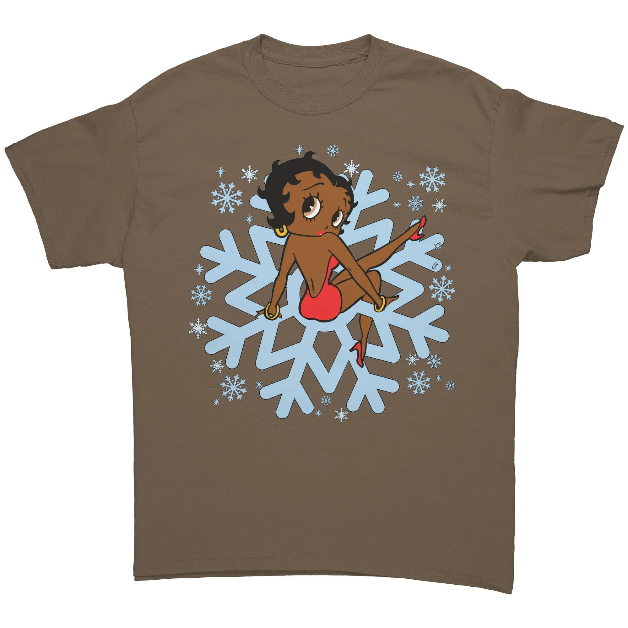 Snowflakes Shirt, Betty Boop Shirt, Christmas Shirt, Snowflake Christmas T-Shirt For Women, Snowflakes Design Shirt, Christmas Gift For Her