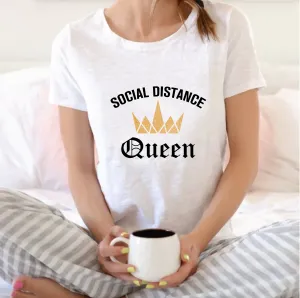 Social Distance Queen T-shirt