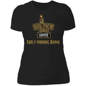 Soldier Girl Coffee Boyfriend Tee