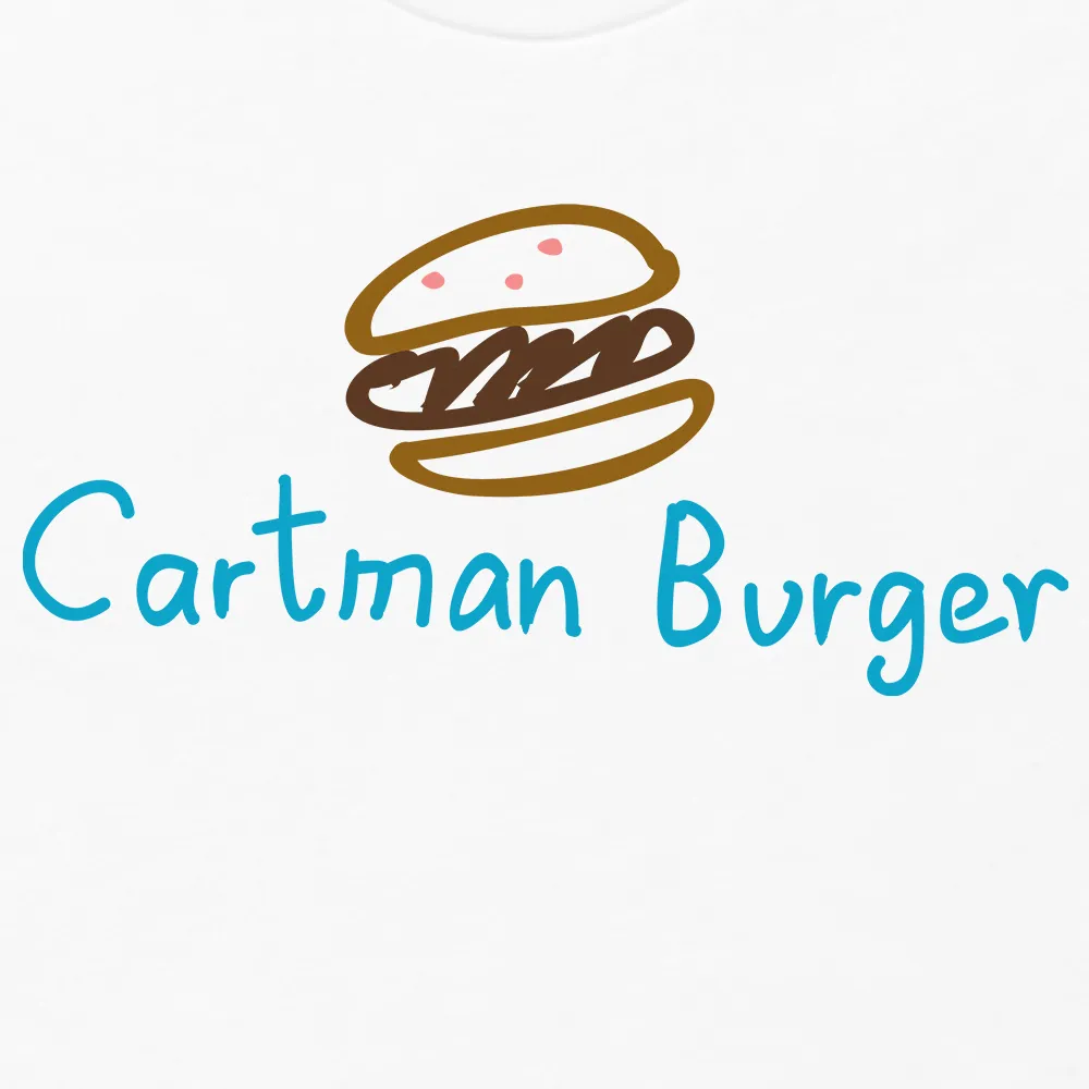 South Park Cartman Burger Adult Short Sleeve T-Shirt