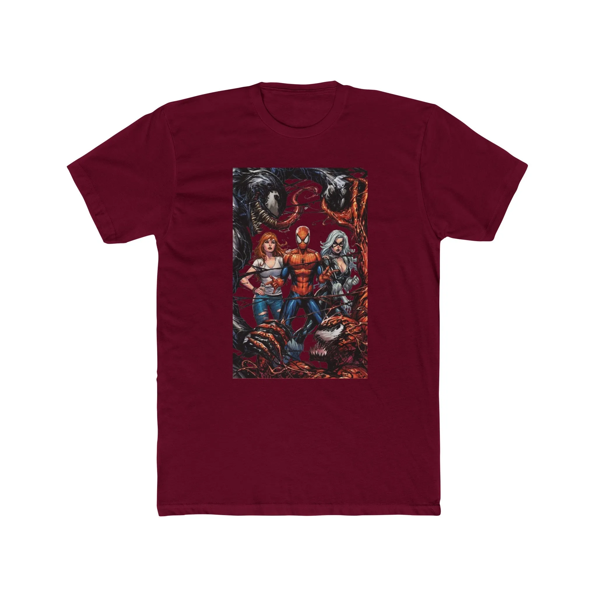 Spider-Man Venom Carnage MJ & Black Cat Crew Tee Shirt