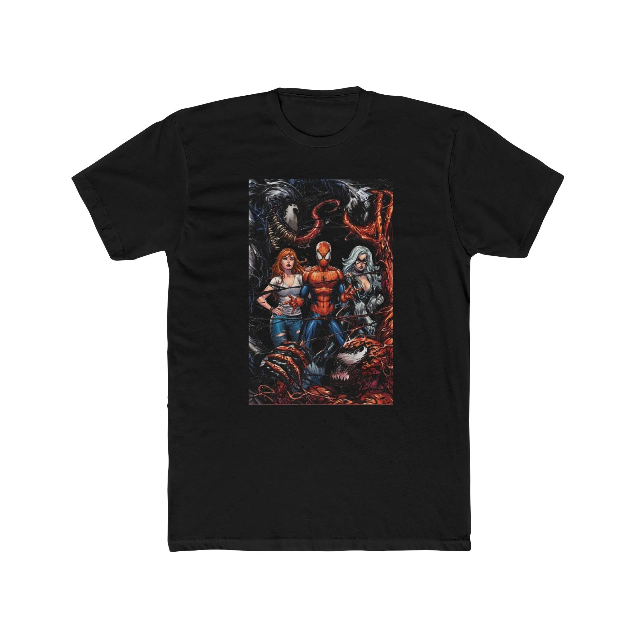 Spider-Man Venom Carnage MJ & Black Cat Crew Tee Shirt