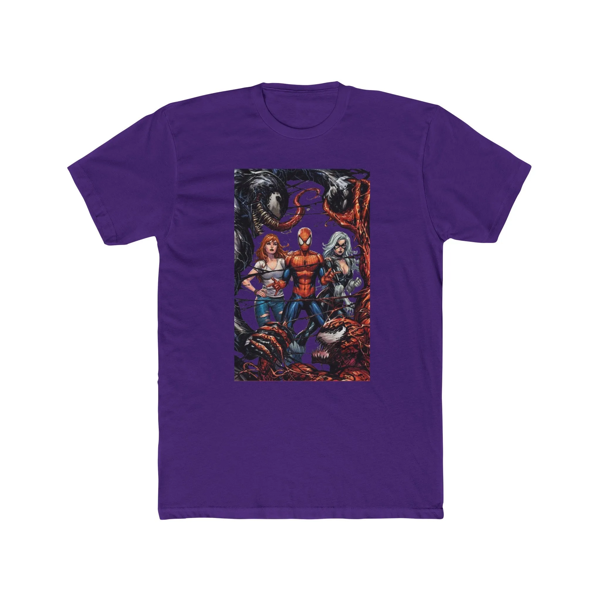 Spider-Man Venom Carnage MJ & Black Cat Crew Tee Shirt