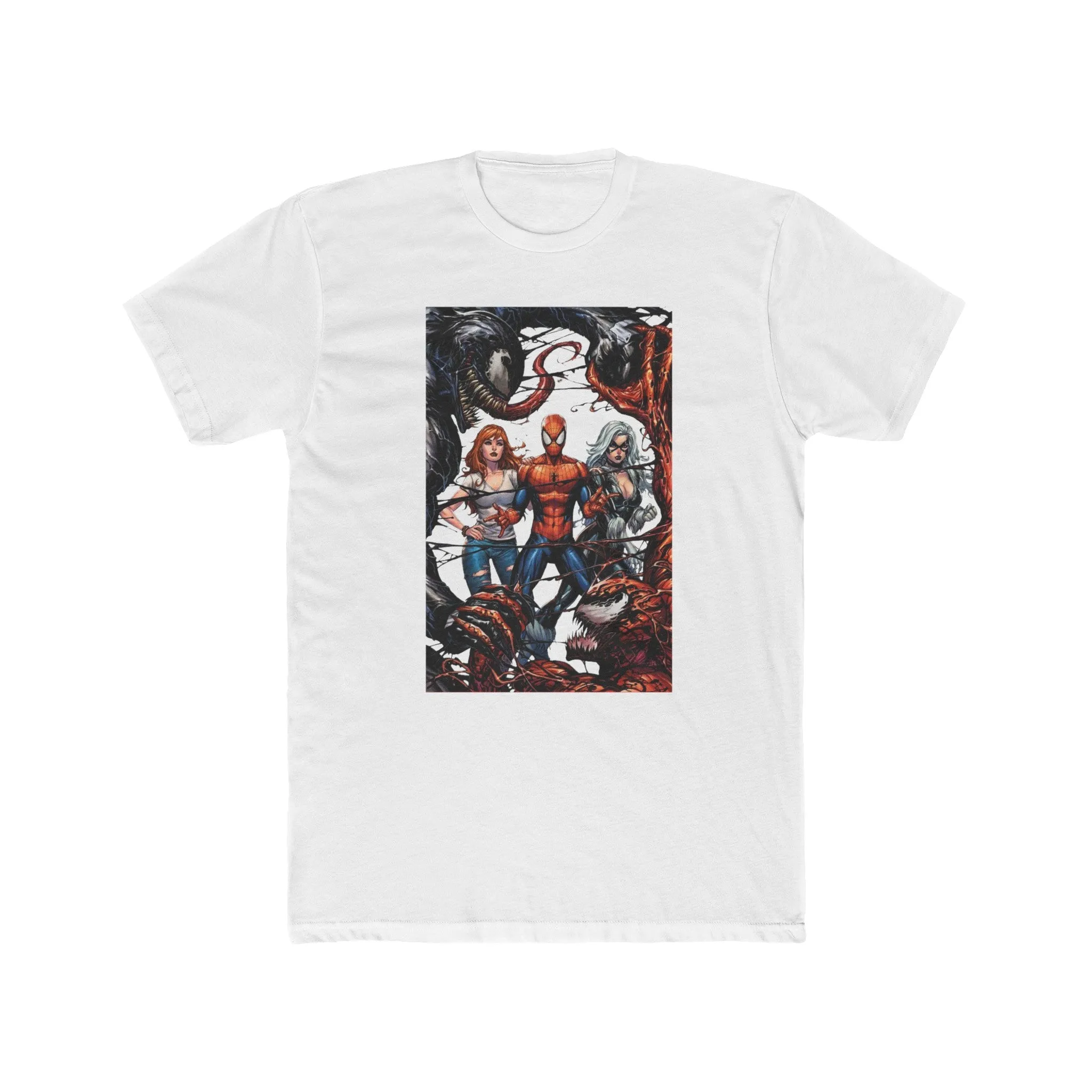 Spider-Man Venom Carnage MJ & Black Cat Crew Tee Shirt