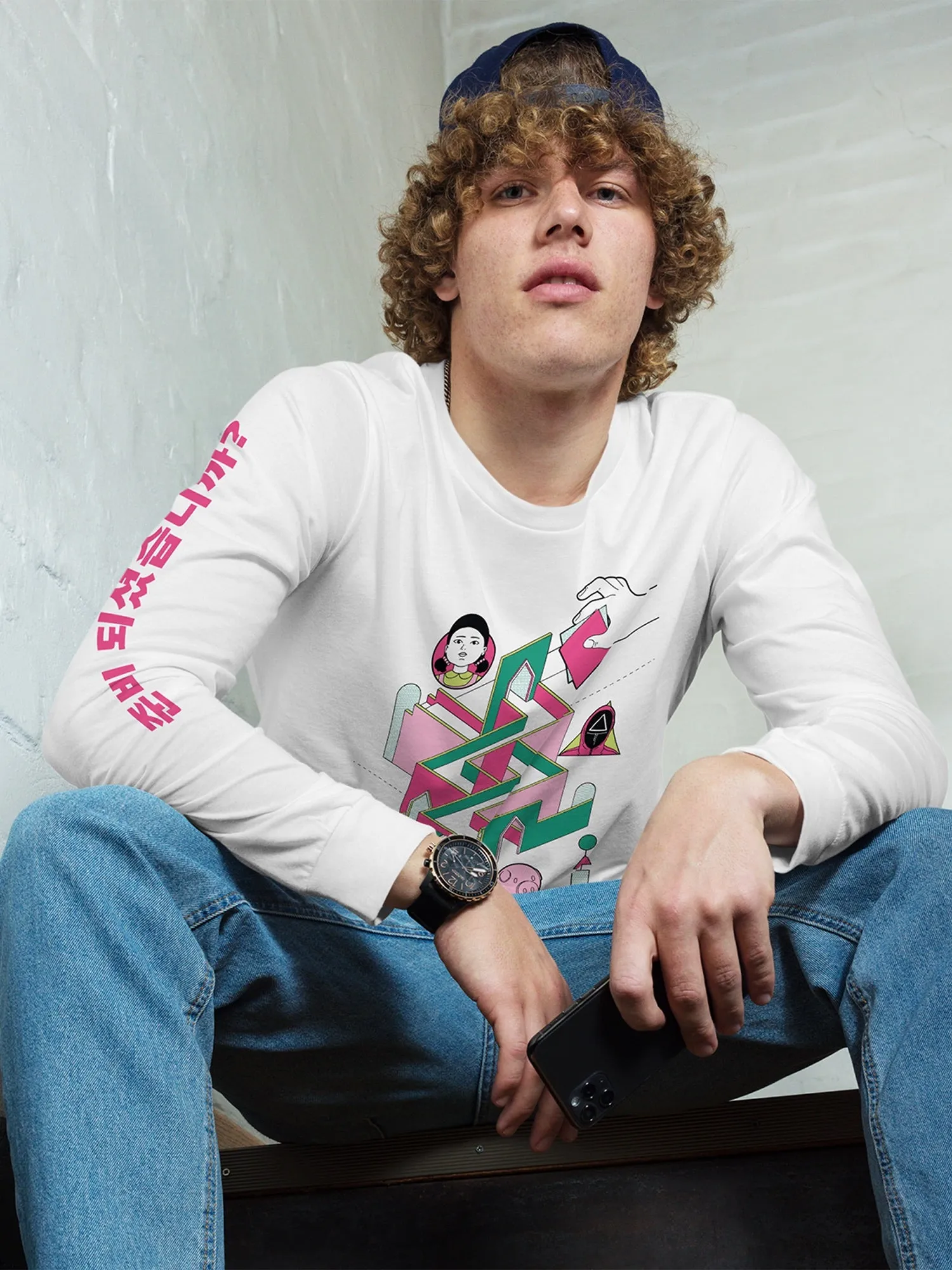 Squid Game Marbles Long Sleeve Shirt