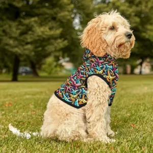 Starfish Pattern Dog Hoodie for Furry Ocean Lovers