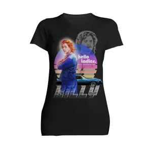 Stranger Things Retro Billy Muscle Car Pose Hello Ladies Official Women's T-Shirt