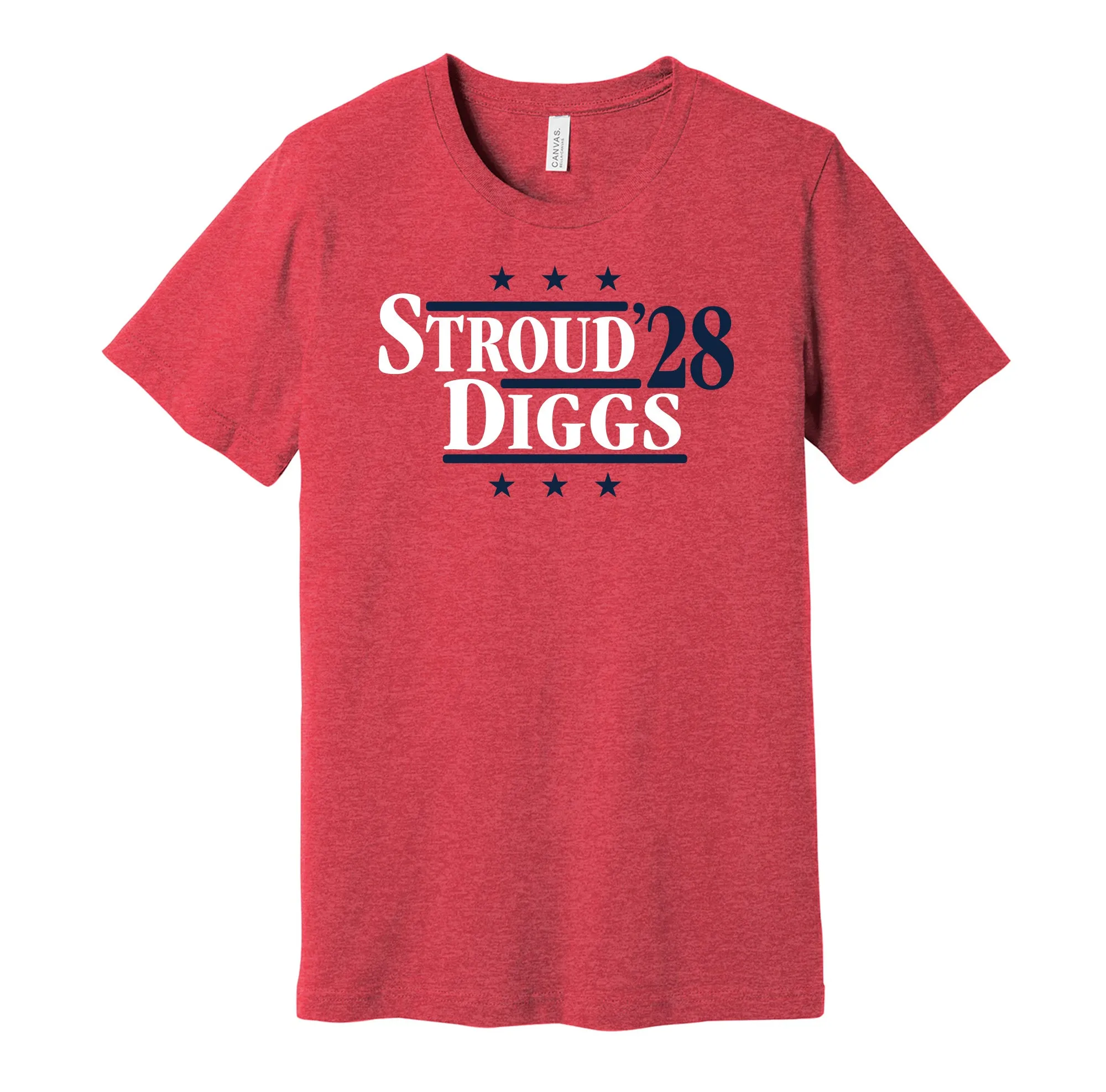 Stroud & Diggs '28 - Houston Football Legends Political Campaign Parody T-Shirt - Hyper Than Hype Shirts