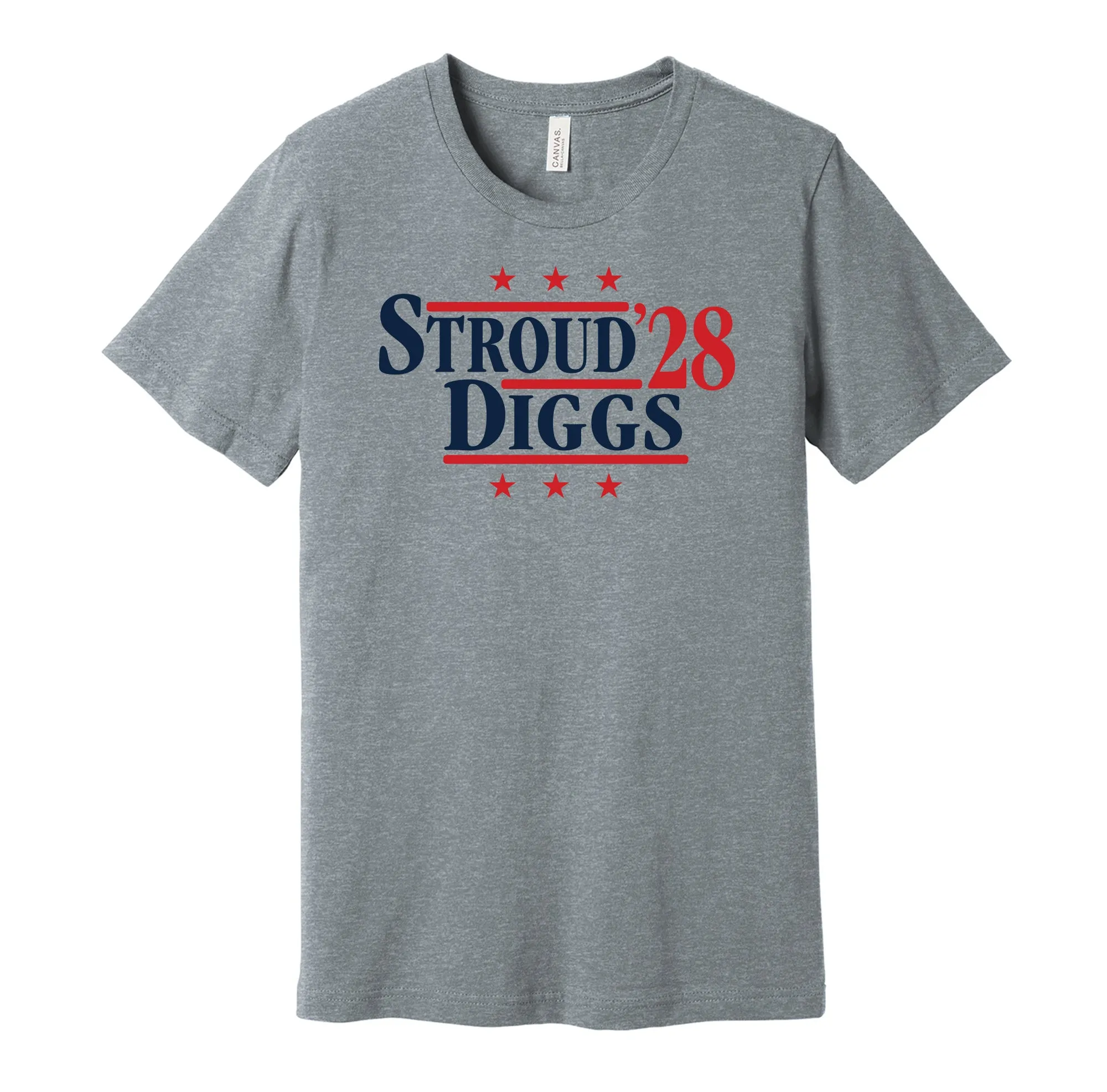 Stroud & Diggs '28 - Houston Football Legends Political Campaign Parody T-Shirt - Hyper Than Hype Shirts