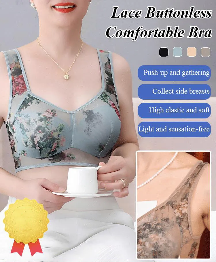 💦Summer's Best Friends💝Lace Buttonless Comfortable Bra