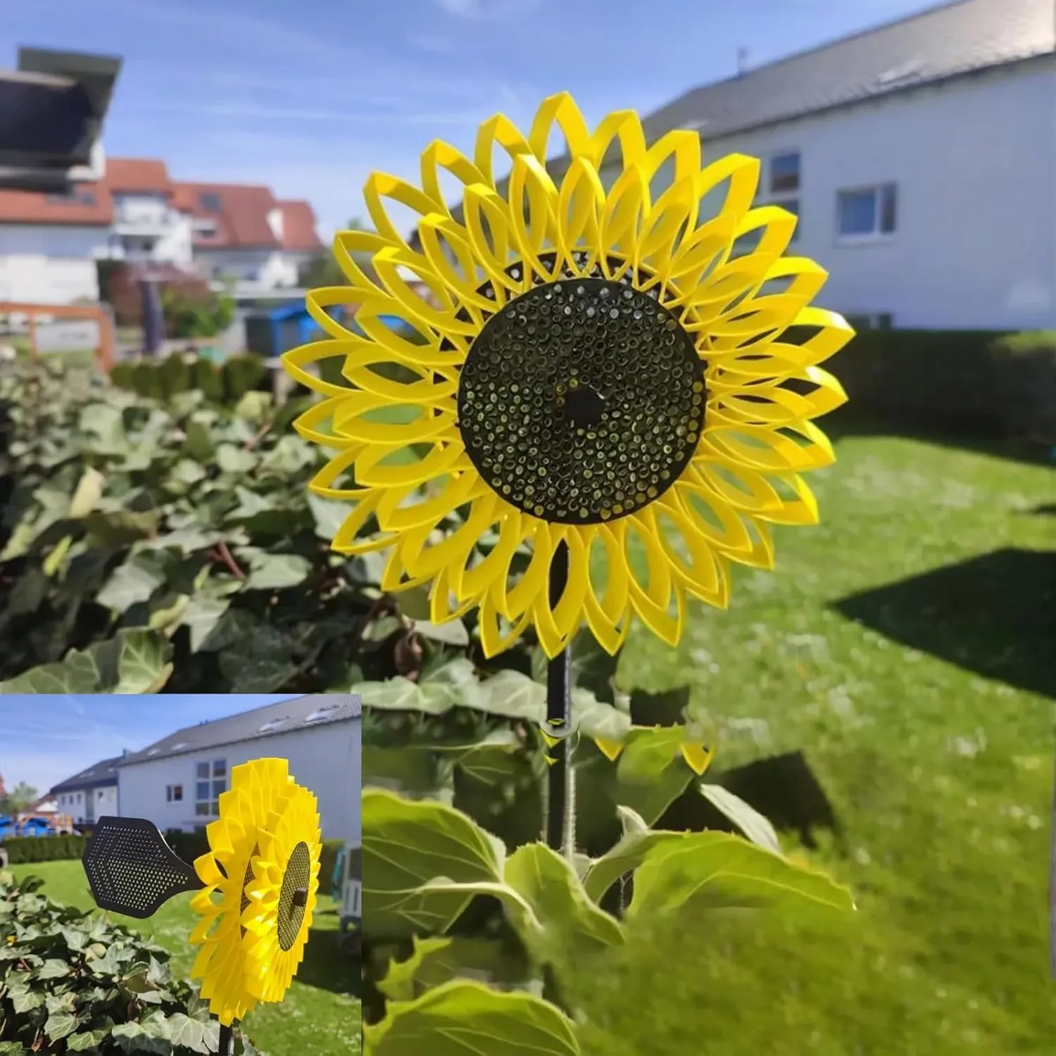 Sunflower & Daffodil Spin Magic Self-Adjusting Wind Turbines