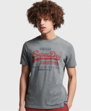 Superdrug Vintage Logo Classic Graphic T-Shirt Grey