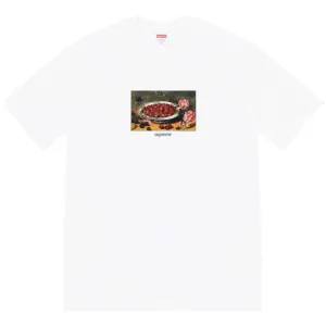 Supreme Strawberry Fruit Plate Print T-Shirt