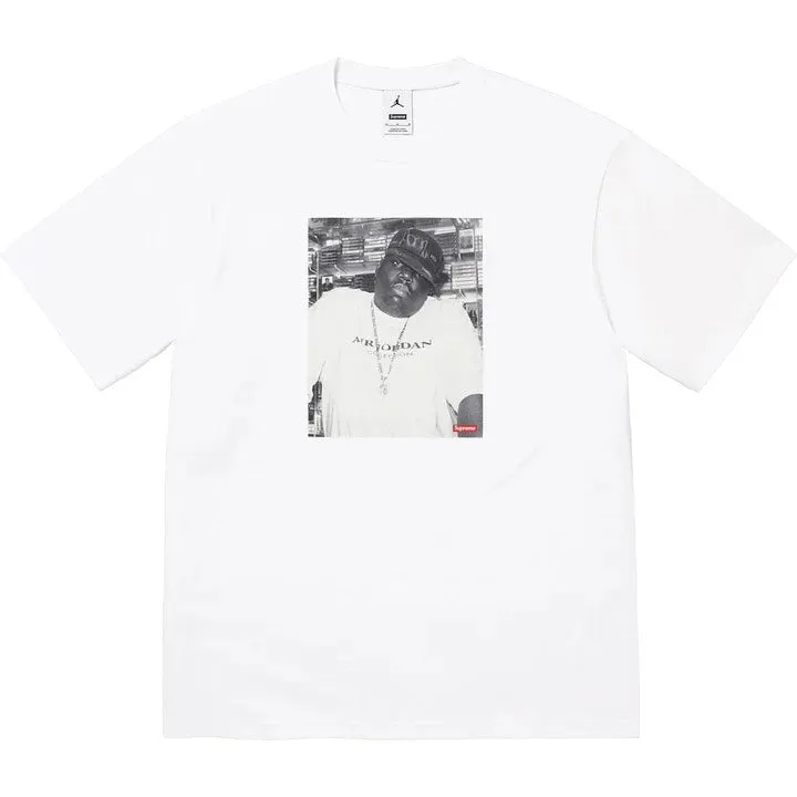 SUPREME X JORDAN X NOTORIOUS B.I.G T-SHIRT - (White)