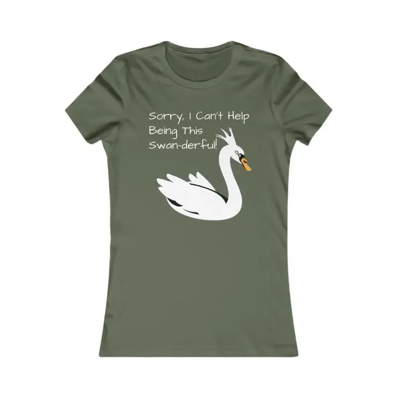 Swan Derful Swan Tee for Cozy Everyday Style