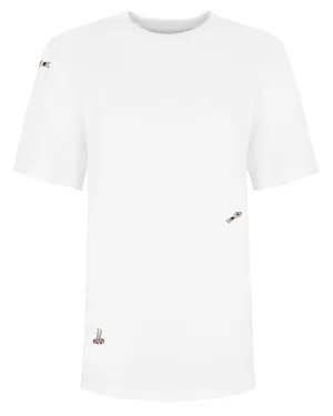 Swimmers Embroidered T-Shirt White