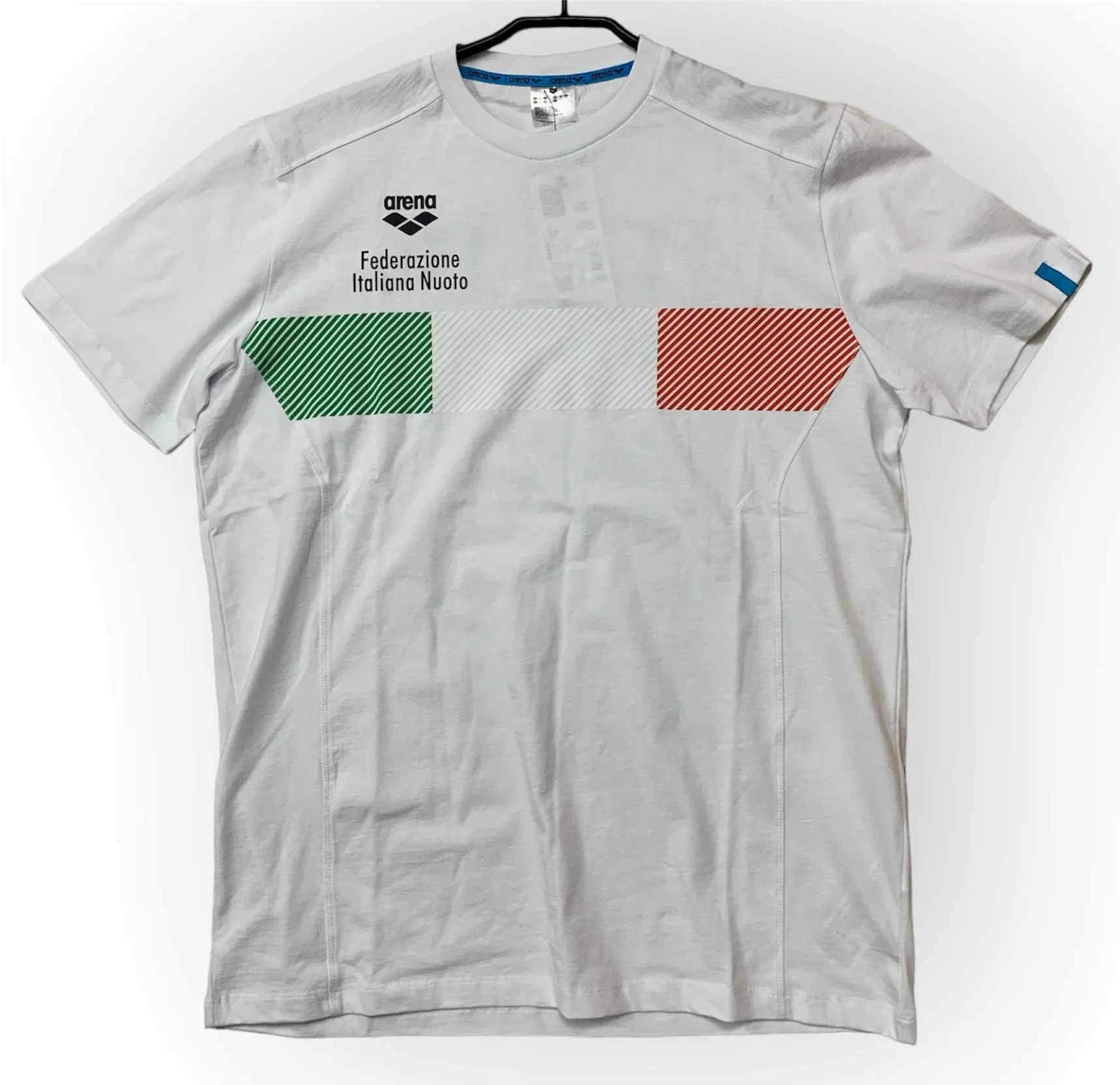 T SHIRT ARENA FIN ITALIA MAGLIA TRAINING NAZIONALE BIANCA
