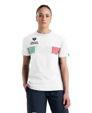 T SHIRT ARENA FIN ITALIA MAGLIA TRAINING NAZIONALE BIANCA