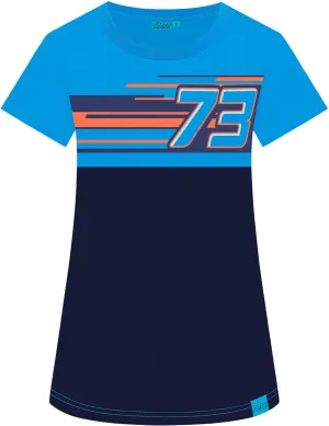 T-SHIRT Honda Women Tee Bike Ladies MotoGP Alex Marquez 73 Motorcycle NEW 2019 S
